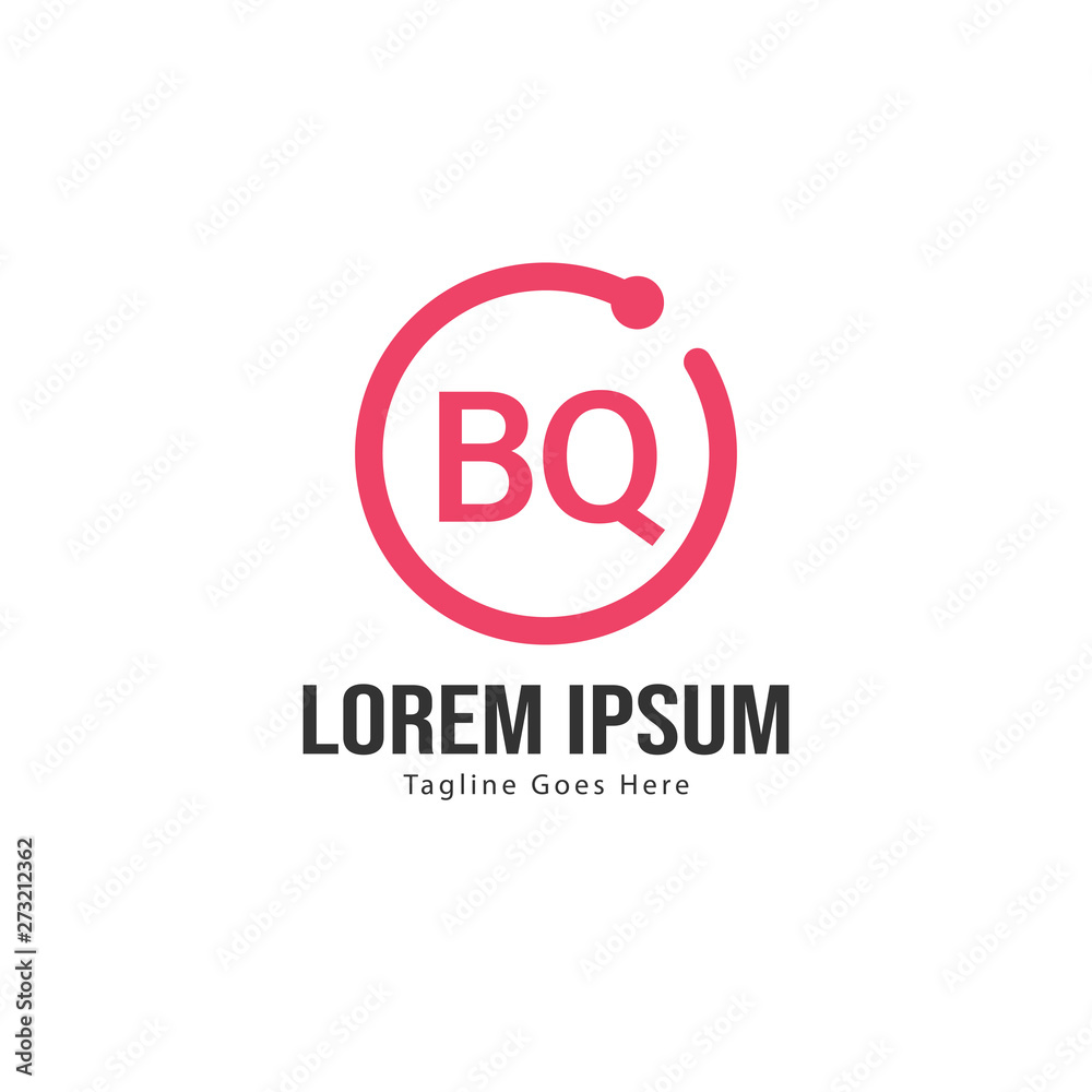 BQ Letter Logo Design. Creative Modern BQ Letters Icon Illustration BQ Letter Logo Design. Creative Modern BQ Letters Icon Illustration