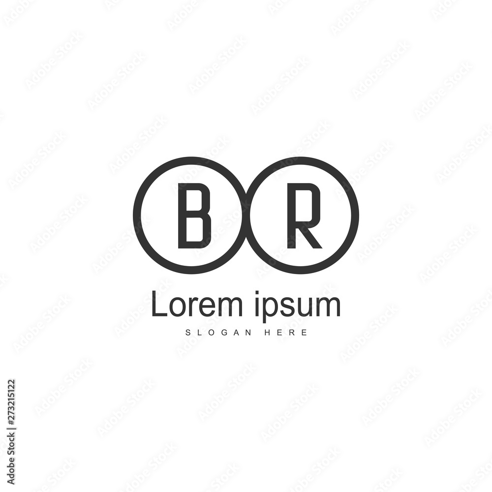 BR Letter Logo Design. Creative Modern BR Letters Icon Illustration BR Letter Logo Design. Creative Modern BR Letters Icon Illustration