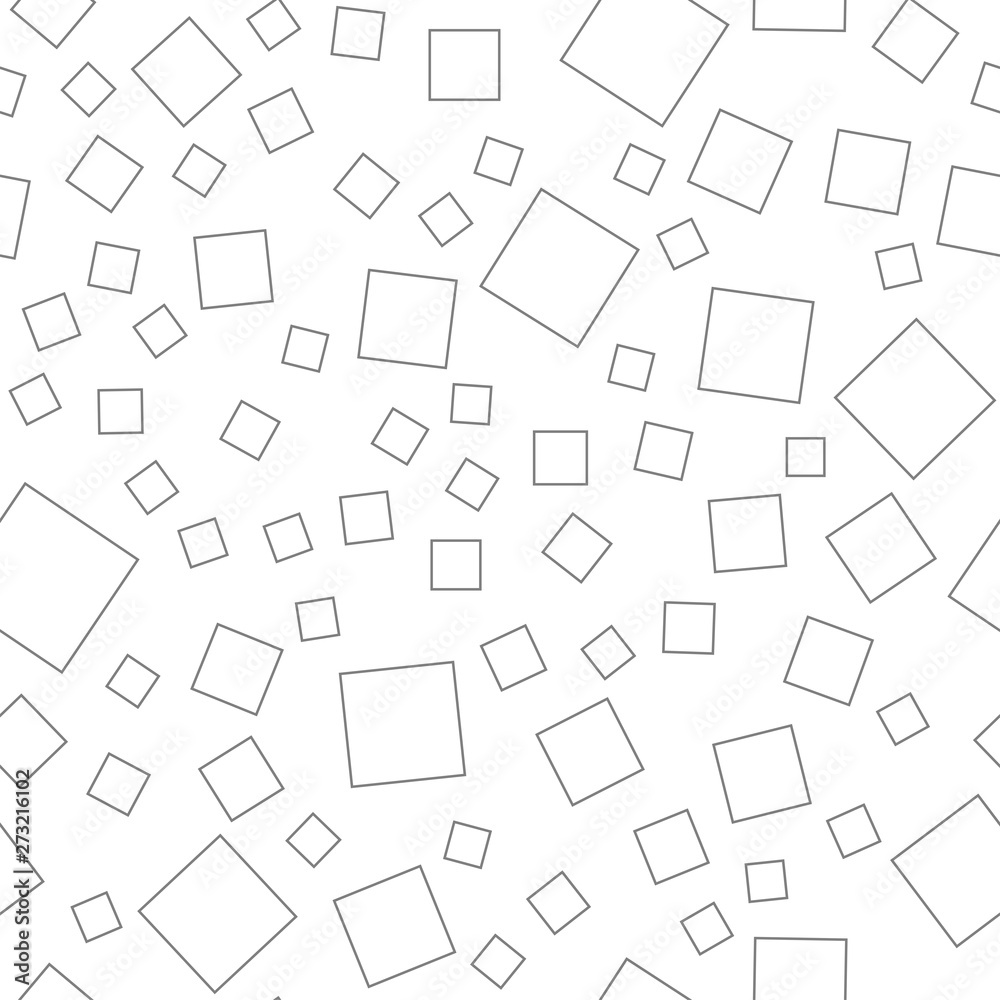 Random squares pattern. Abstract background. Geometrical square elements texture.