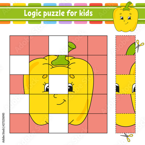 Logic puzzle for kids. Education developing worksheet. Learning game for children. Activity page. For toddler. Riddle for preschool. Simple flat isolated vector illustration in cute cartoon style.
