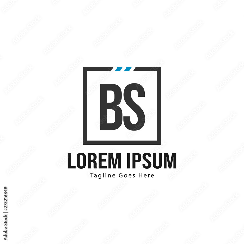 BS Letter Logo Design. Creative Modern BS Letters Icon Illustration BS Letter Logo Design. Creative Modern BS Letters Icon Illustration