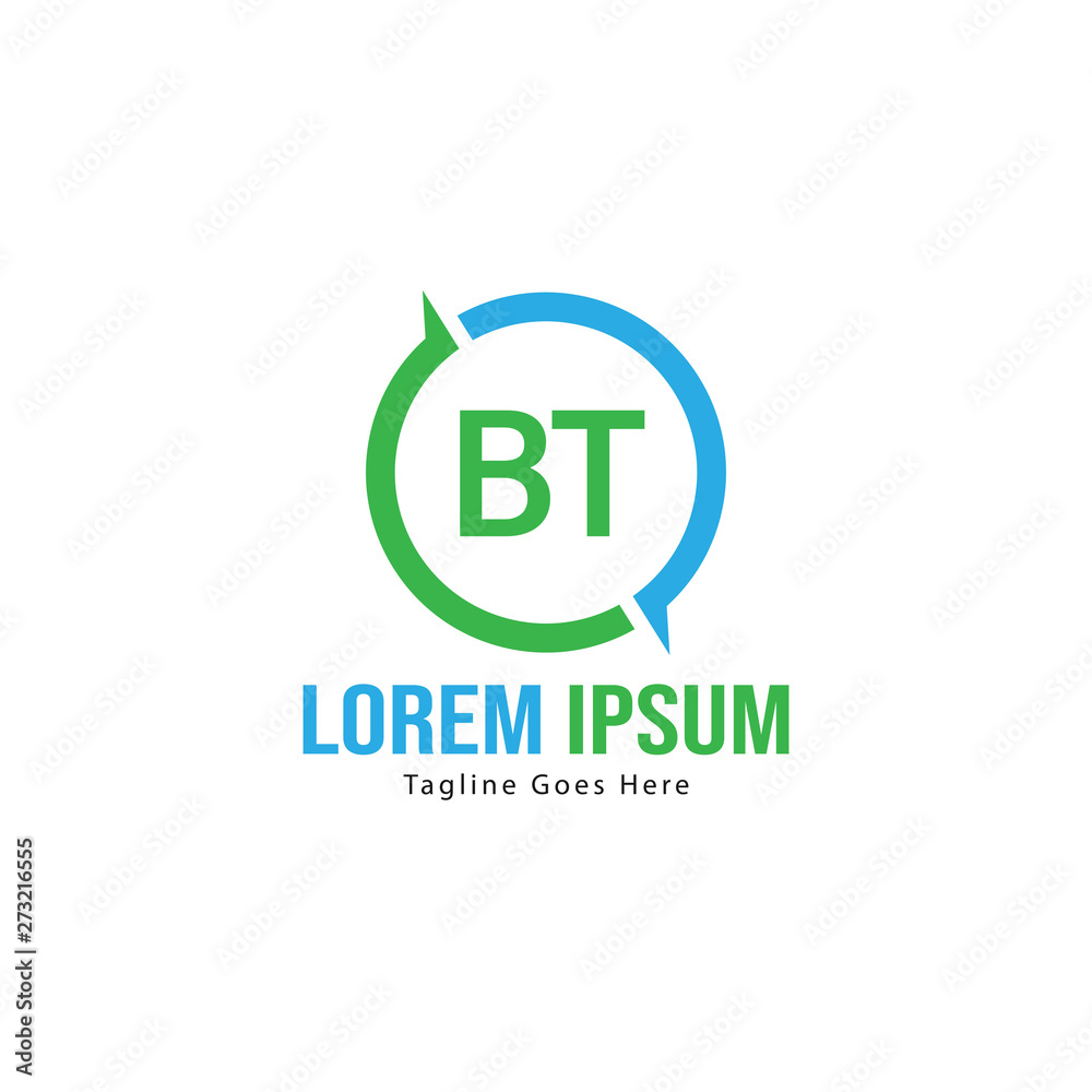 BT Letter Logo Design. Creative Modern BT Letters Icon Illustration BT Letter Logo Design. Creative Modern BT Letters Icon Illustration