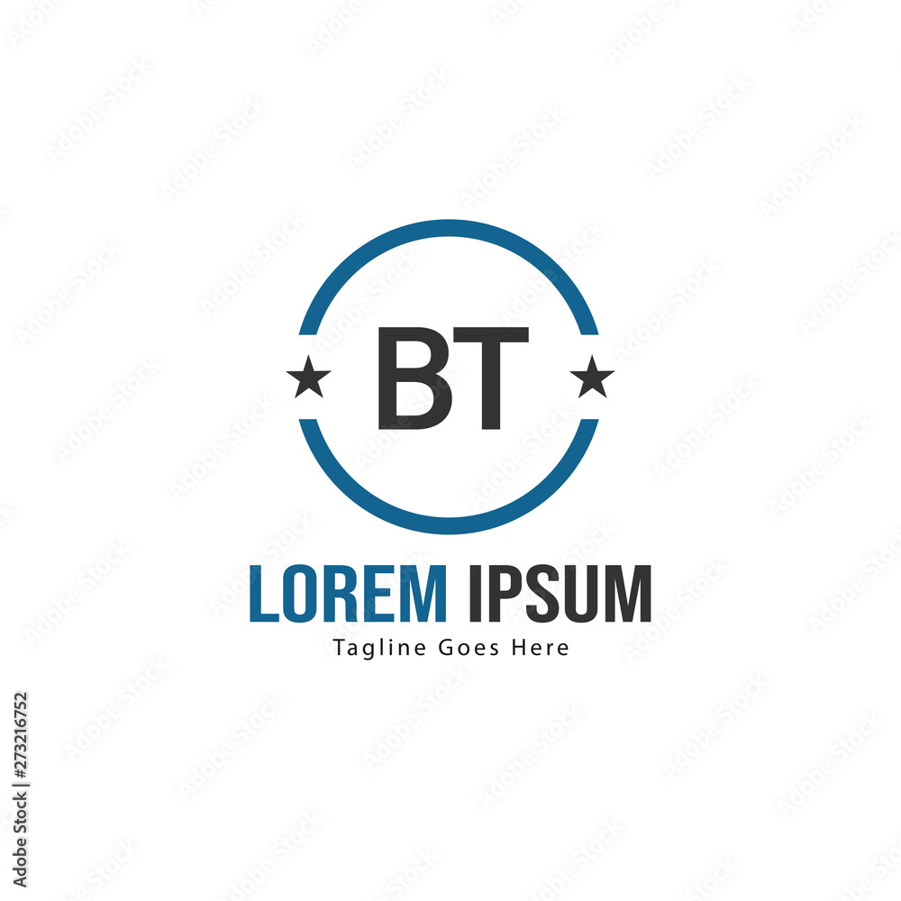 BT Letter Logo Design. Creative Modern BT Letters Icon Illustration BT Letter Logo Design. Creative Modern BT Letters Icon Illustration