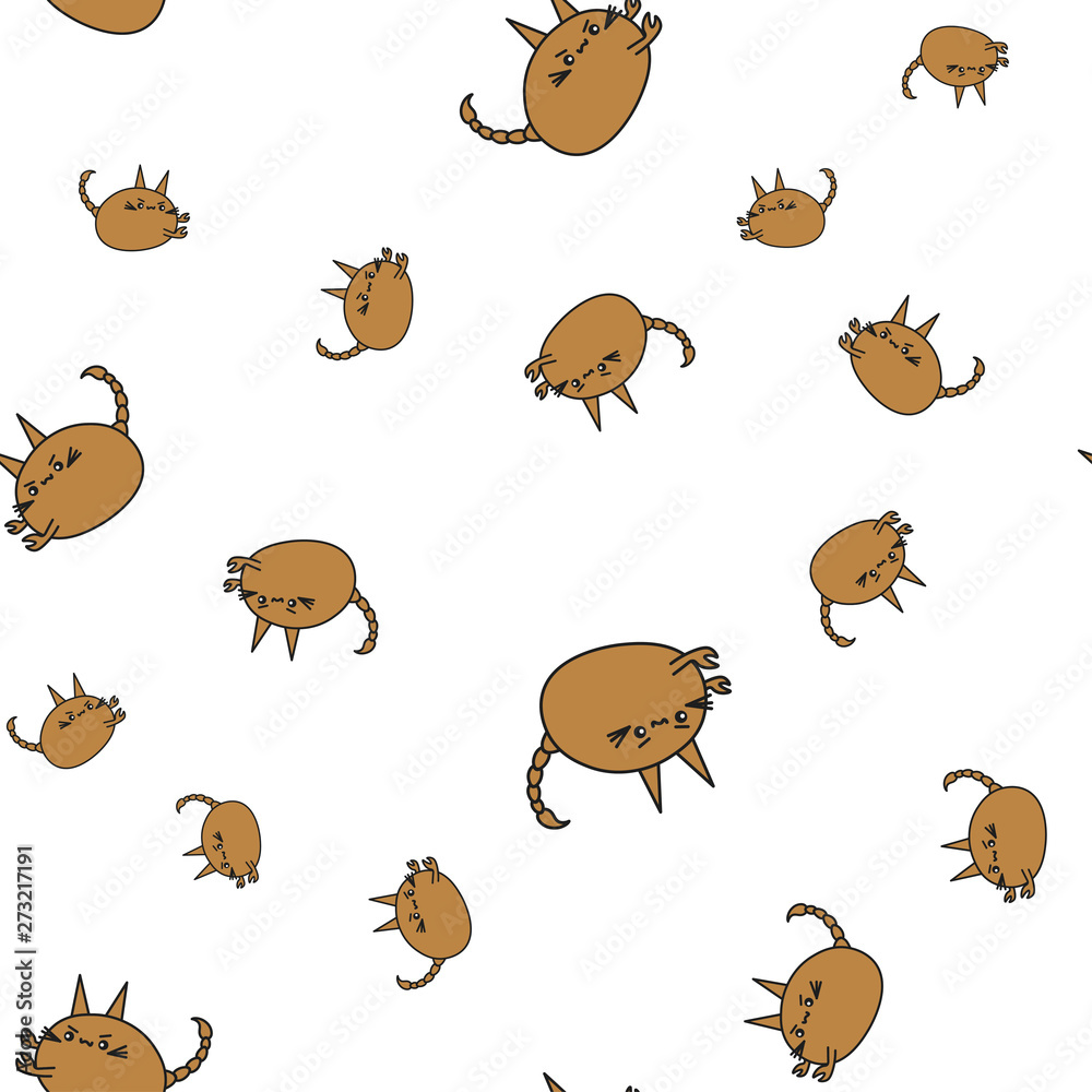 Scorpio zodiac sing seamless pattern Scorpio zodiac sing seamless pattern