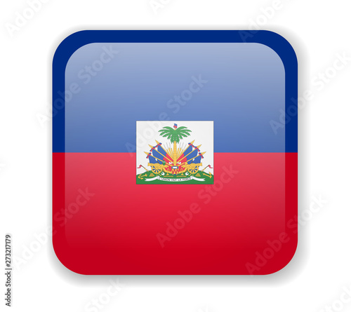 Free Download Haiti flag bright square icon on a white background - GFXLoad