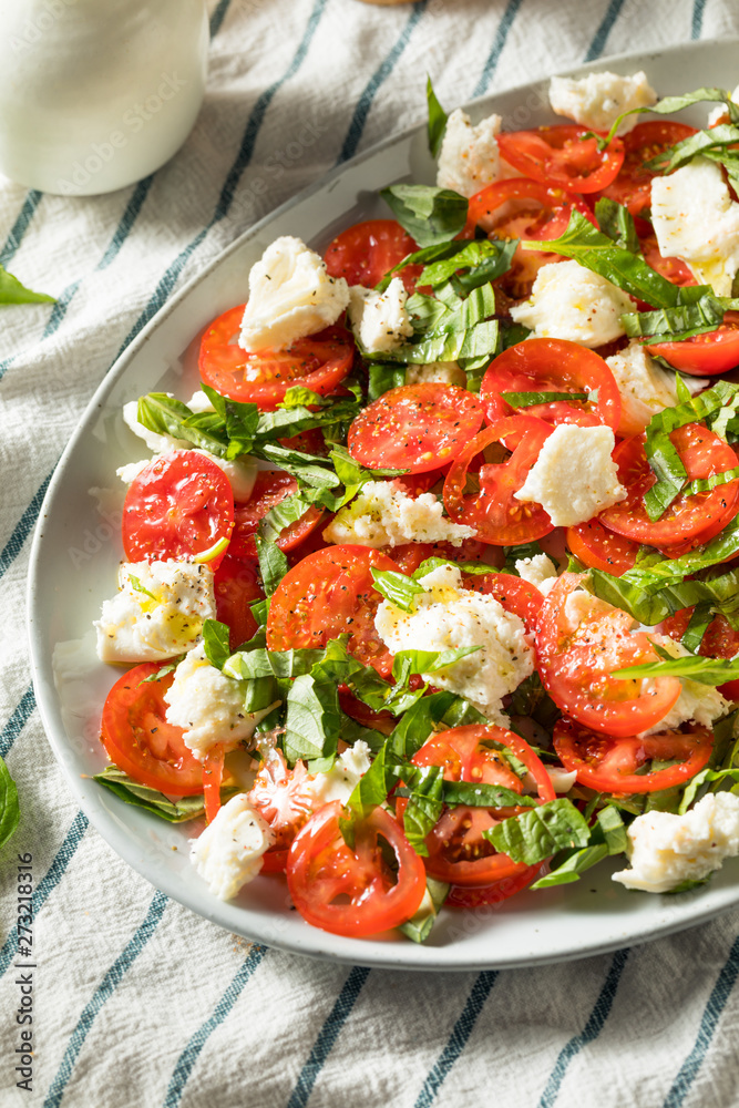 Homemade Caprese Salad with Mozarella Homemade Caprese Salad with Mozarella