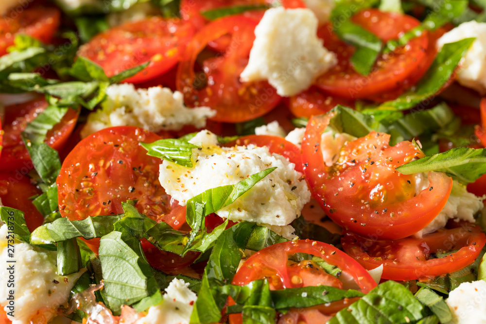 Homemade Caprese Salad with Mozarella Homemade Caprese Salad with Mozarella