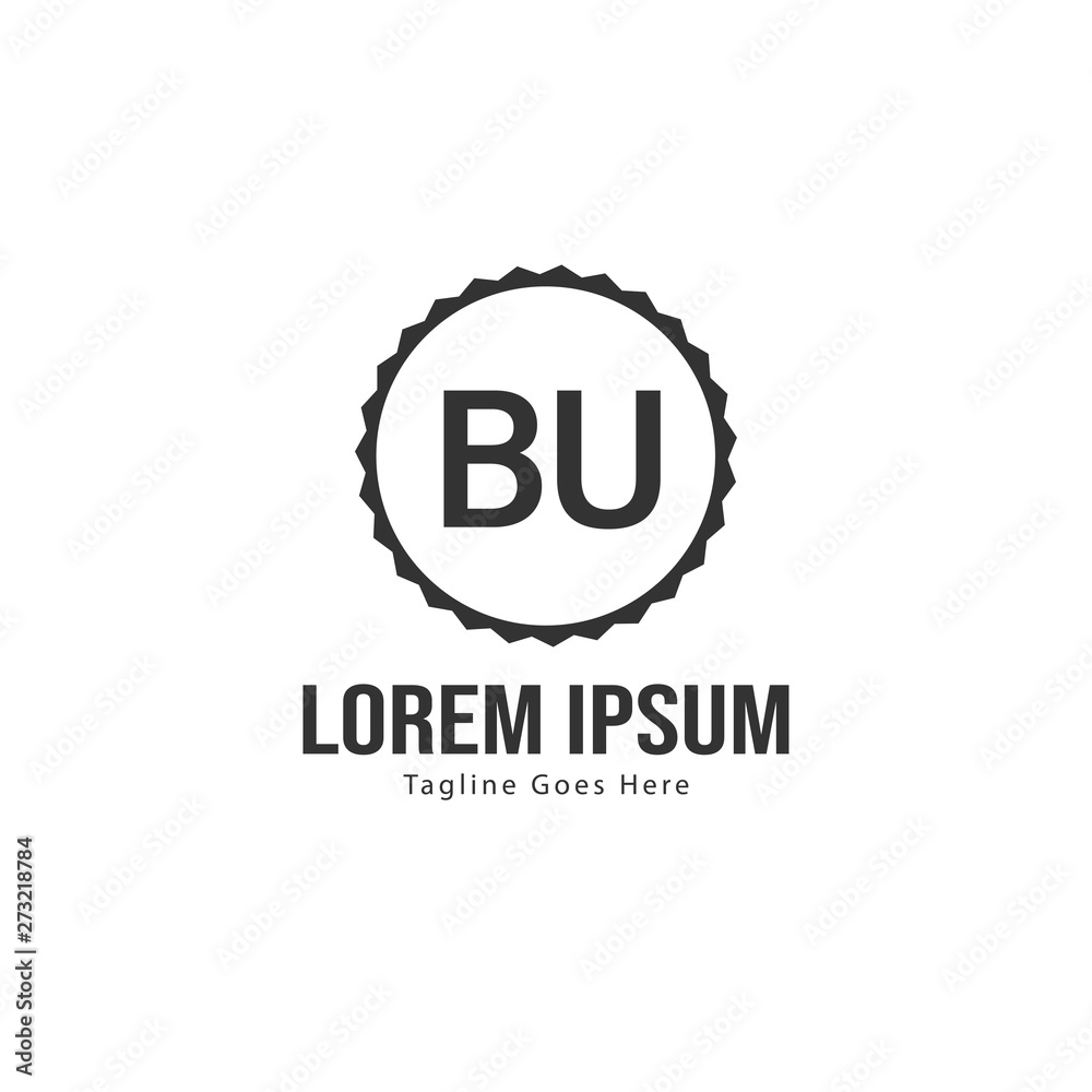 BU Letter Logo Design. Creative Modern BU Letters Icon Illustration BU Letter Logo Design. Creative Modern BU Letters Icon Illustration