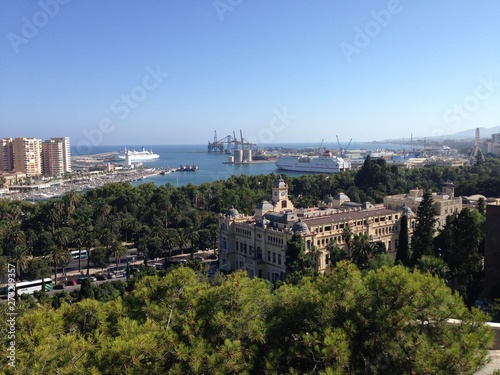  panoramic view Malaga city