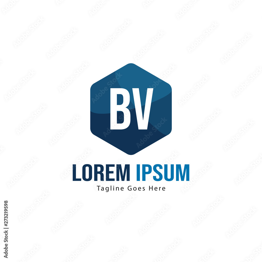 BV Letter Logo Design. Creative Modern BV Letters Icon Illustration BV Letter Logo Design. Creative Modern BV Letters Icon Illustration