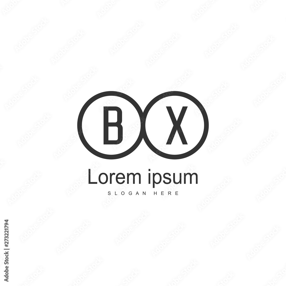 BX Letter Logo Design. Creative Modern BX Letters Icon Illustration ...