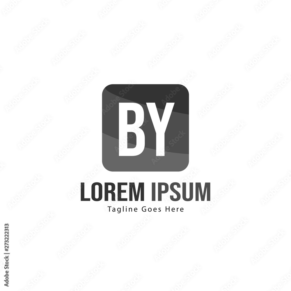BY Letter Logo Design. Creative Modern BY Letters Icon Illustration BY Letter Logo Design. Creative Modern BY Letters Icon Illustration