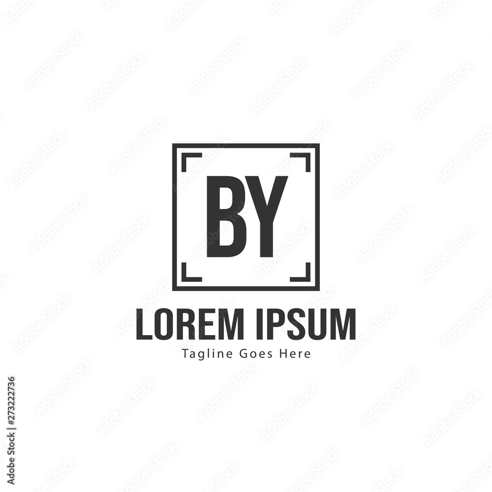 BY Letter Logo Design. Creative Modern BY Letters Icon Illustration BY Letter Logo Design. Creative Modern BY Letters Icon Illustration