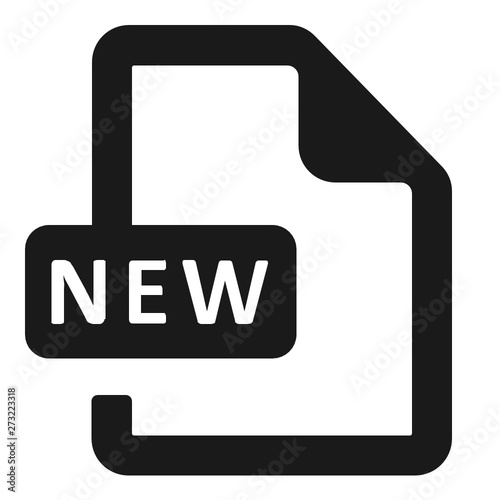 New file format vector icon