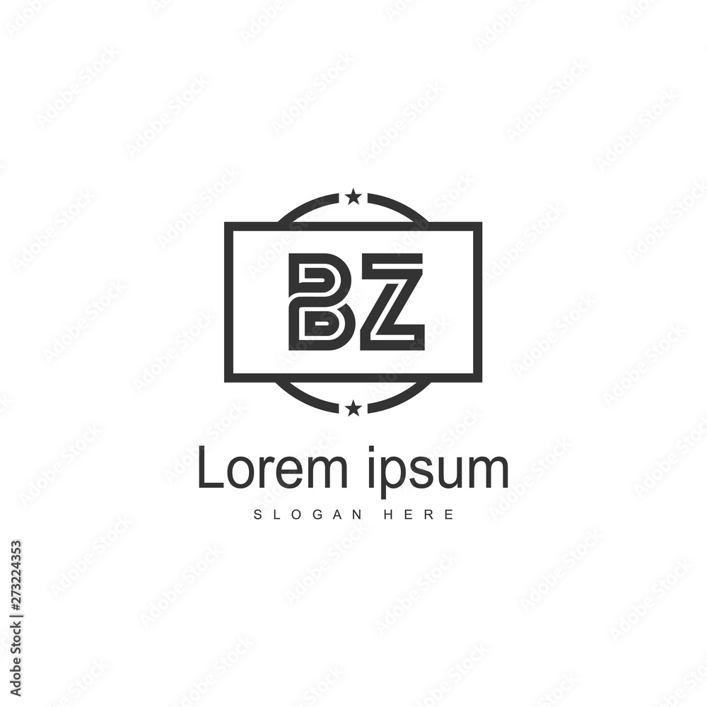 BZ Letter Logo Design. Creative Modern BZ Letters Icon Illustration BZ Letter Logo Design. Creative Modern BZ Letters Icon Illustration