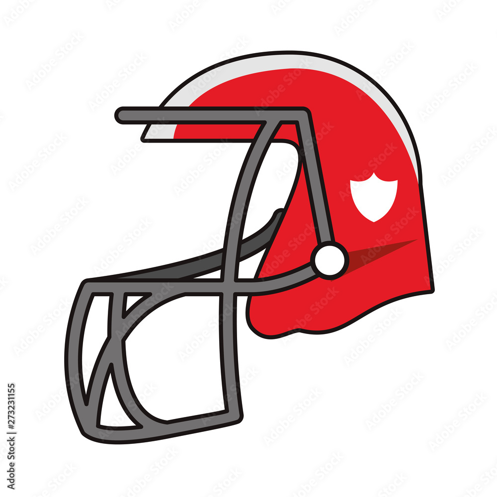 American football helmet cartoon isolated American football helmet cartoon isolated