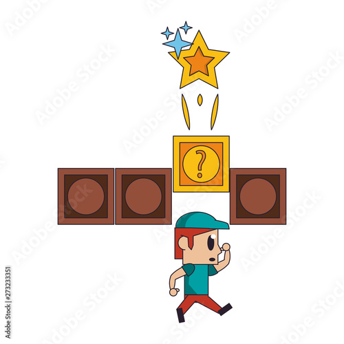 Videogame characters and elements cartoons