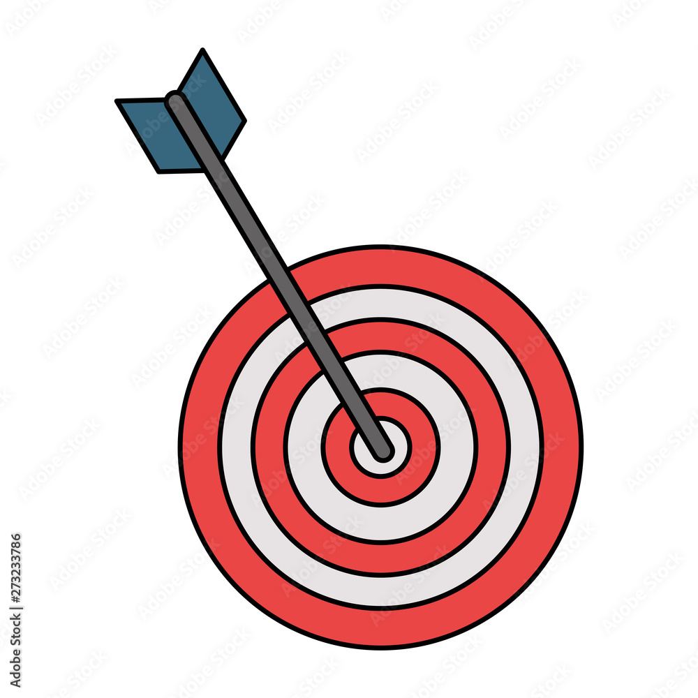 Dartboard target game isolated symbol Dartboard target game isolated symbol