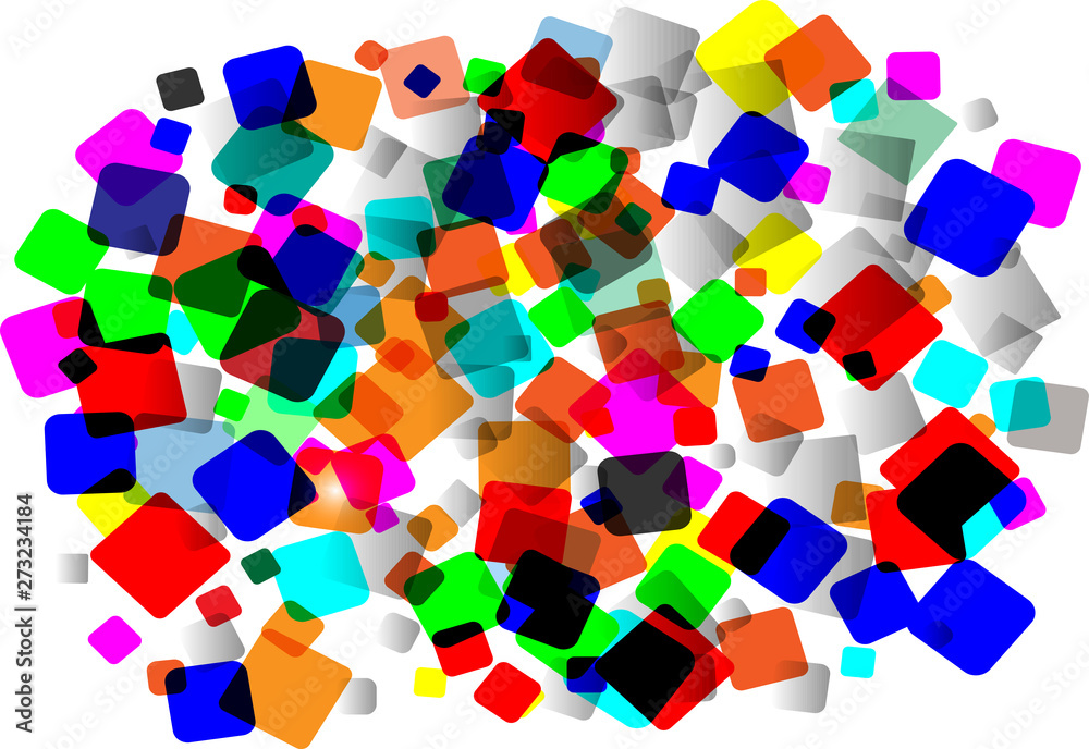 Obraz premium Colorful square shape pattern for background Vector