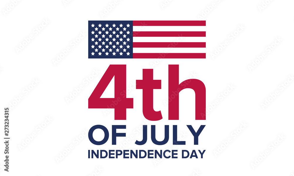 Independence Day in United States. Fourth of July. Federal holiday, celebrated annual in 4 July. Birthday USA as a free country. Patriotic design. Poster, greeting card, banner and background. Vector Independence Day in United States. Fourth of July. Federal holiday, celebrated annual in 4 July. Birthday USA as a free country. Patriotic design. Poster, greeting card, banner and background. Vector