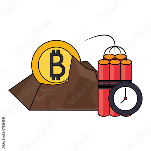 Bitcoin cryptocurrency digital money symbols