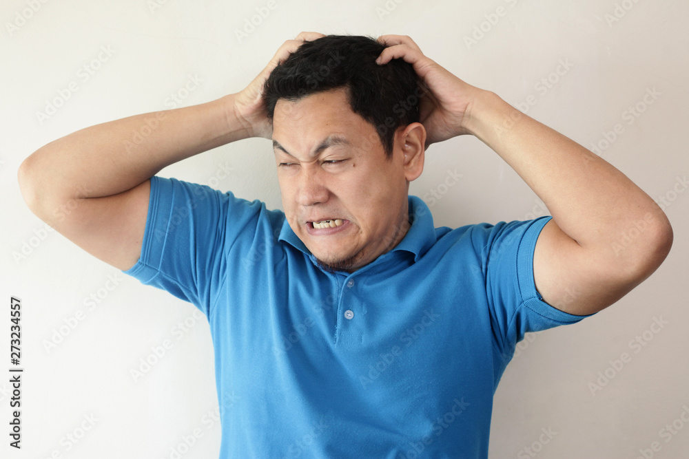 Young Man Shouting, Anger Gesture Young Man Shouting, Anger Gesture