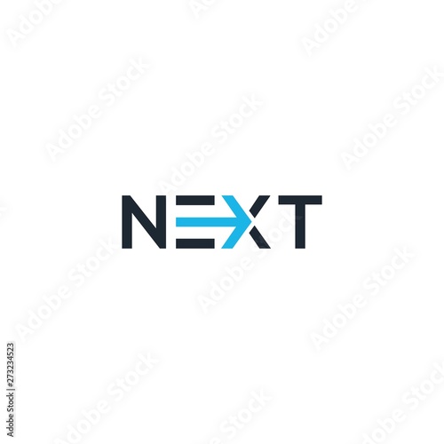 next typography logo illustration vector graphic download photo