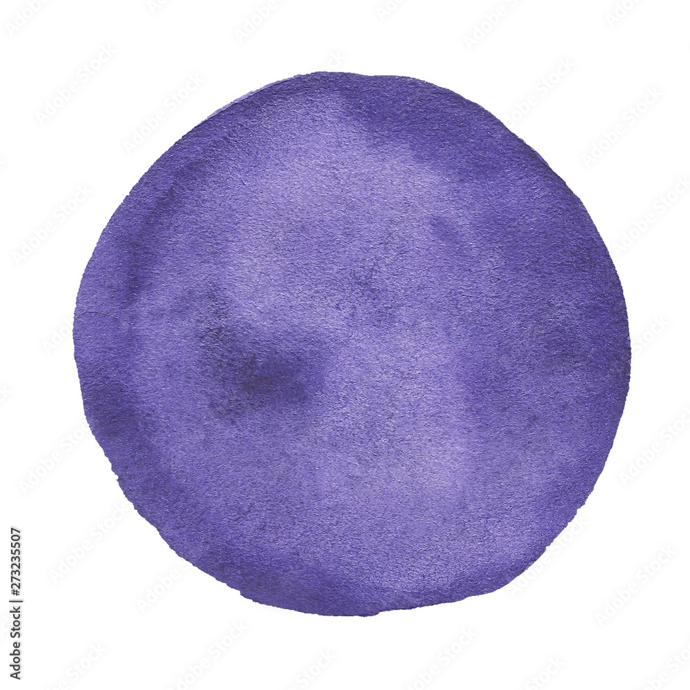 Drawn watercolor circle Drawn watercolor circle