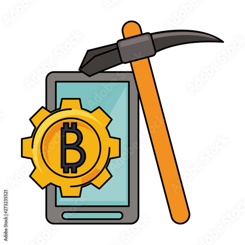 Bitcoin cryptocurrency digital money symbols