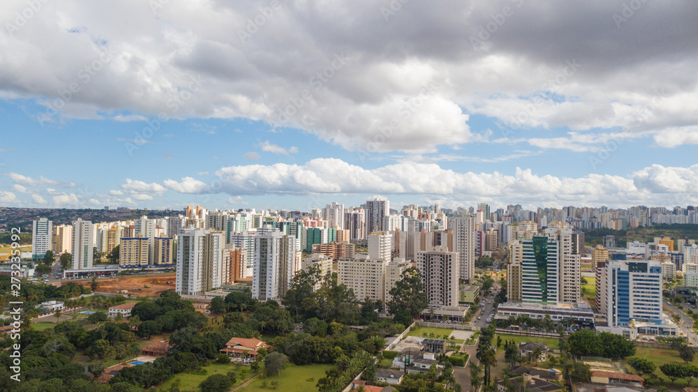 Fototapeta premium Aerial view of Clean Water (Águas Claras) city in Brasilia, Brazil.