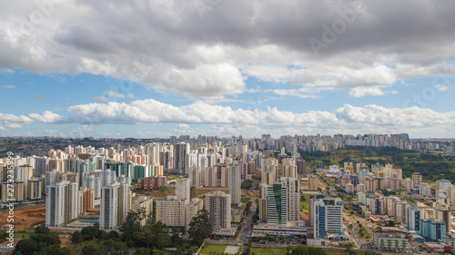 Aerial view of Clean Water (Águas Claras) city in Brasilia, Brazil.