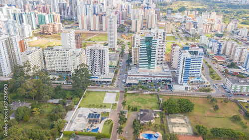 Aerial view of Clean Water    guas Claras  city in Brasilia  Brazil.