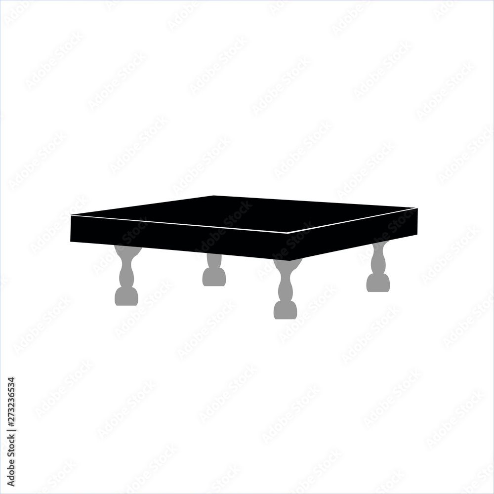 Table icon. Vector illustration. Eps10