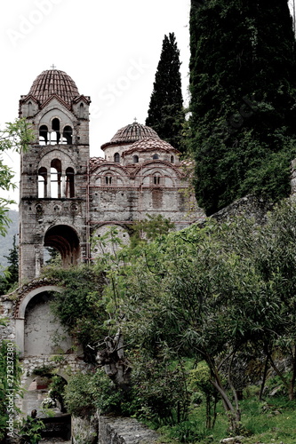 medieval Monastery in the mediaval town Mistras - Greece