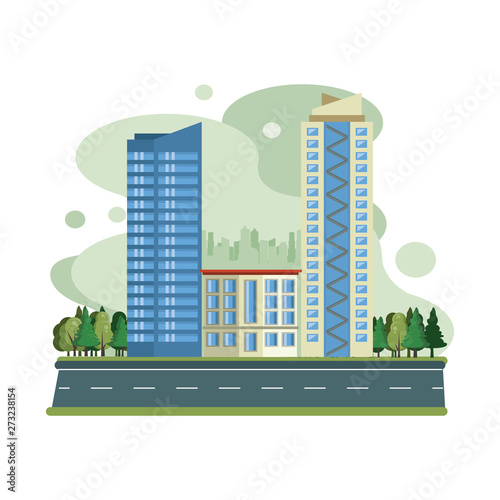 Urban buildings cityscape view scenary