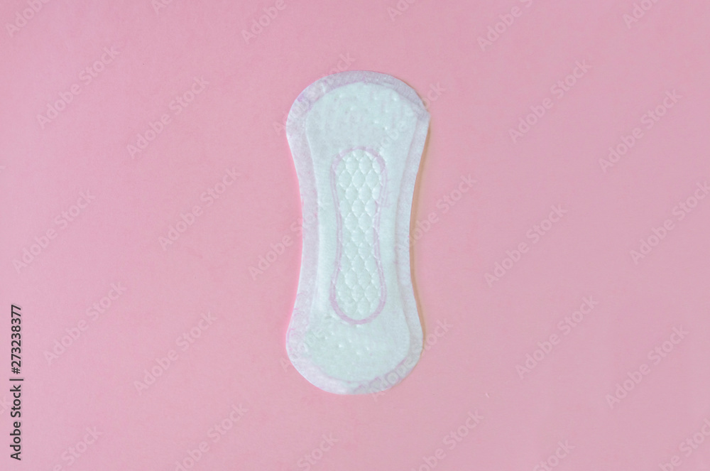 Daily sanitary gasket on a pink background. soft focus. copy space. Daily sanitary gasket on a pink background. soft focus. copy space.