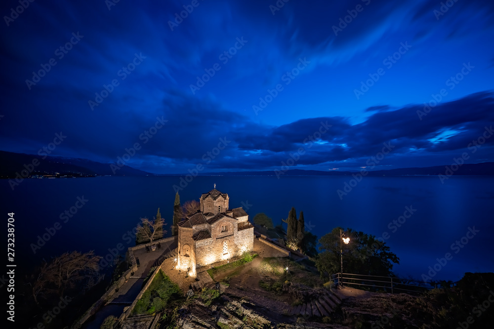 Sveti Jovan Kaneo Church at night