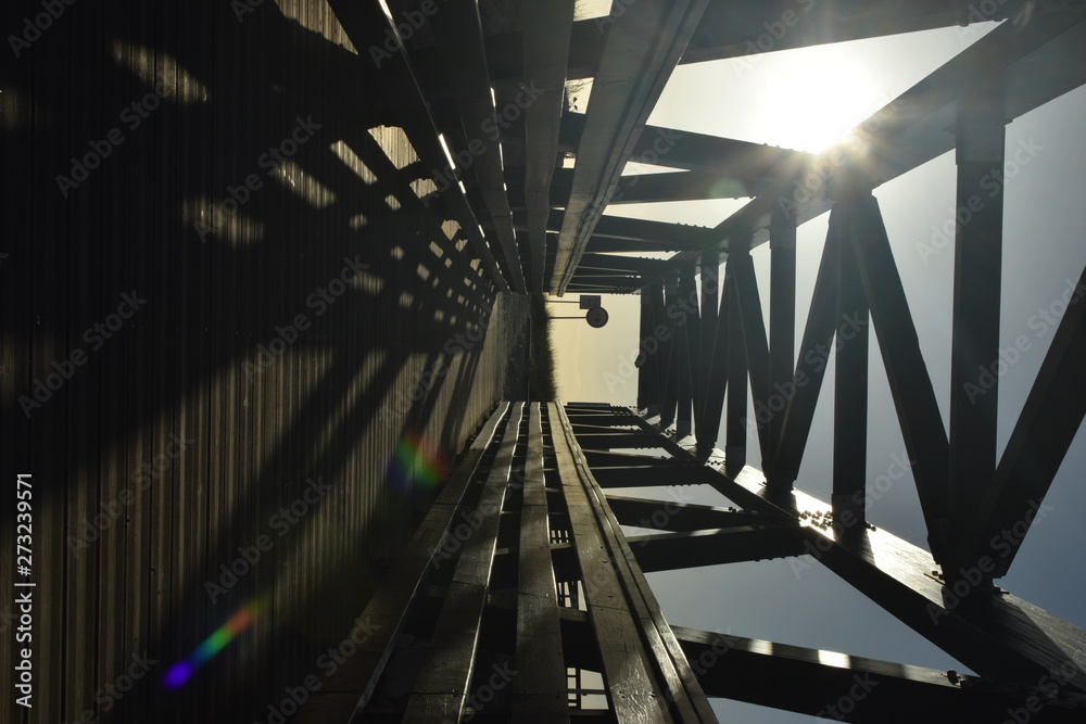 bridge and sun bridge and sun