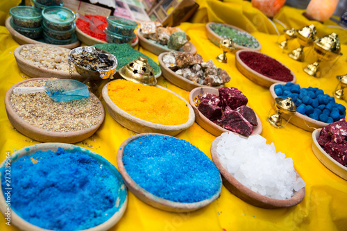 Colorful market of Akko in Israel