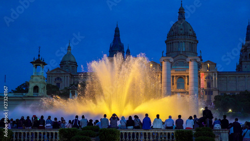 Photography Magical fountain of Montjuic, Barcelona. Spain.