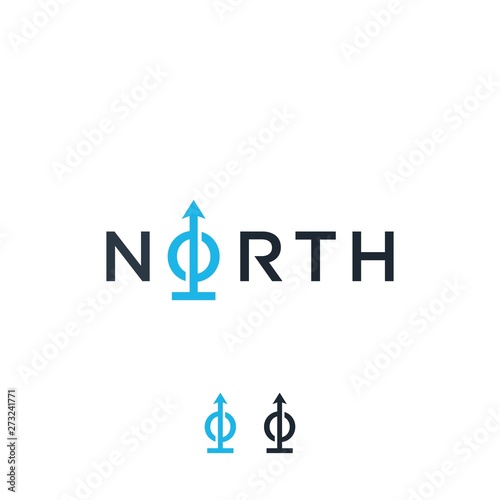 north logo typography illustration vector graphic download photo