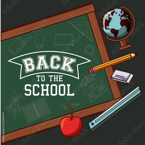 Back to school season card and poster
