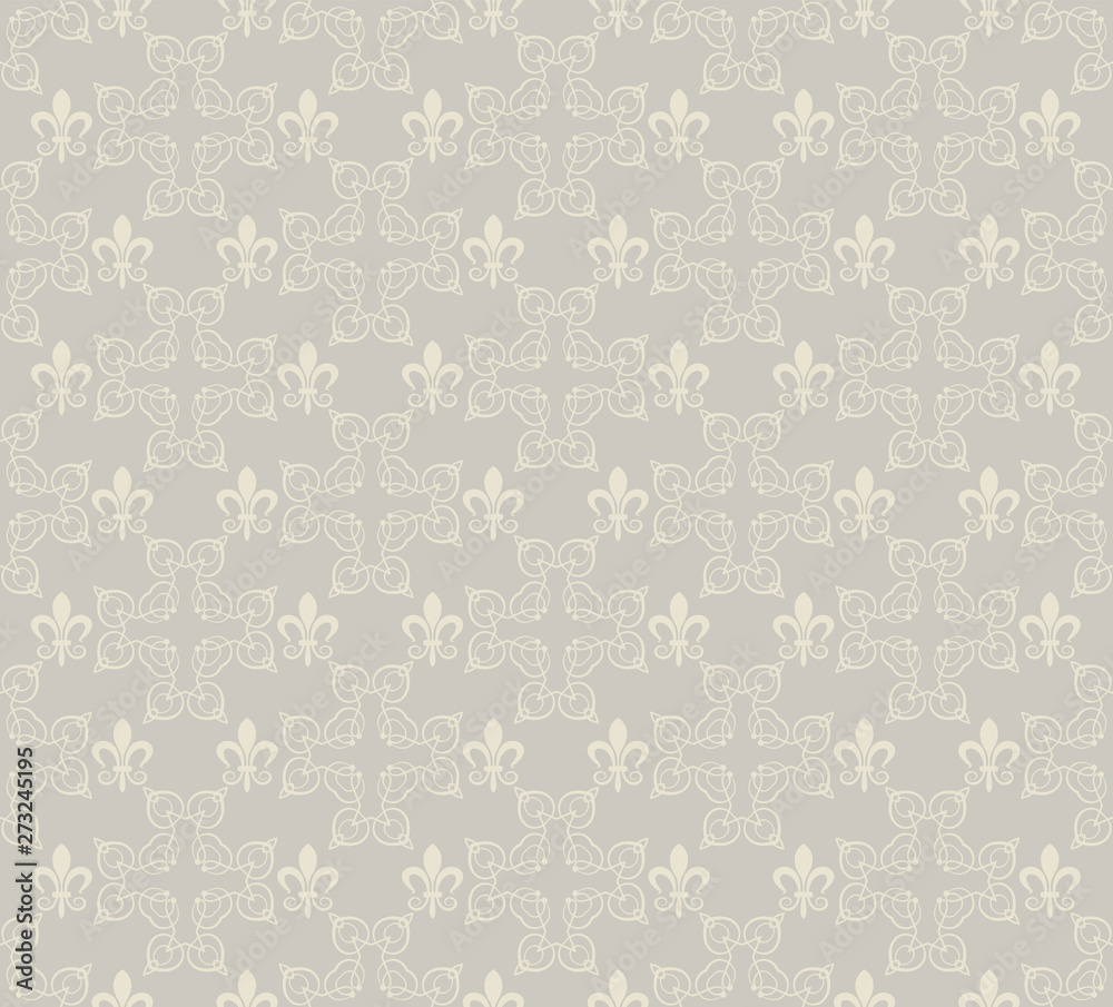 Background, seamless pattern with floral patterns in the vintage style