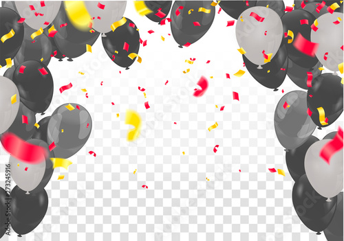 Day sale background.Romantic composition with hearts, balloons and beads. Vector illustration for website , posters,ads, coupons, promotional material