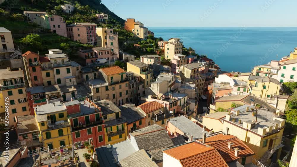 Time Lapse of the beautiful and scenic seaside village of Riomaggiore in Italy. On small towns that makes up Cinque Terre. Time Lapse of the beautiful and scenic seaside village of Riomaggiore in Italy. On small towns that makes up Cinque Terre.