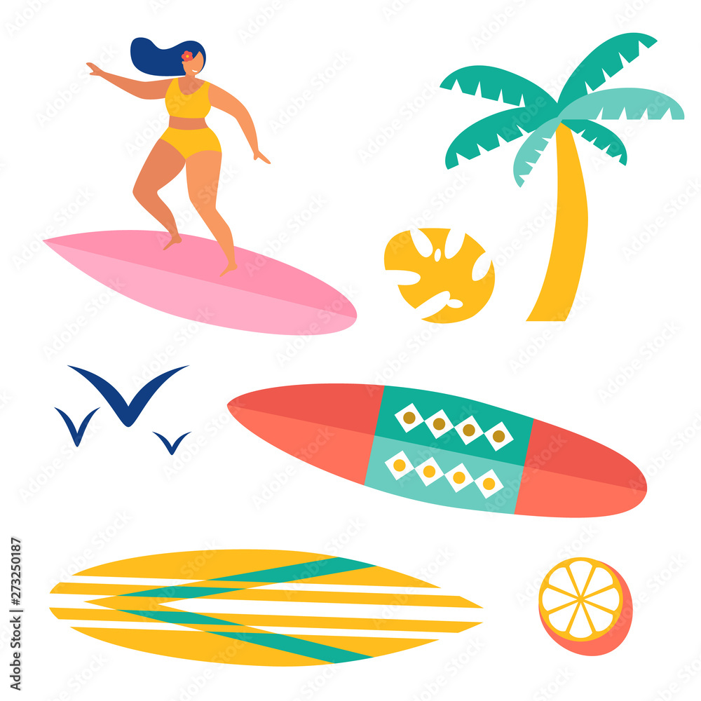 Beach pattern flat illustration design Beach pattern flat illustration design