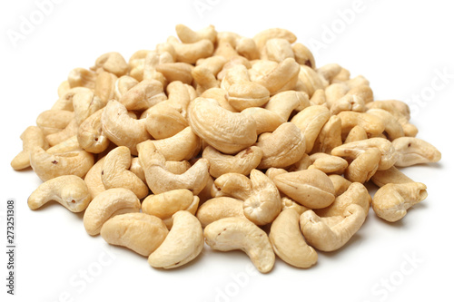 Cashew on a white background 
