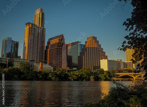 Austin Texas downtown sunset