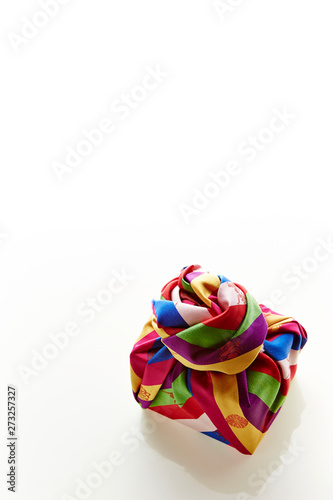 Korean traditional wrapping bag on white background
