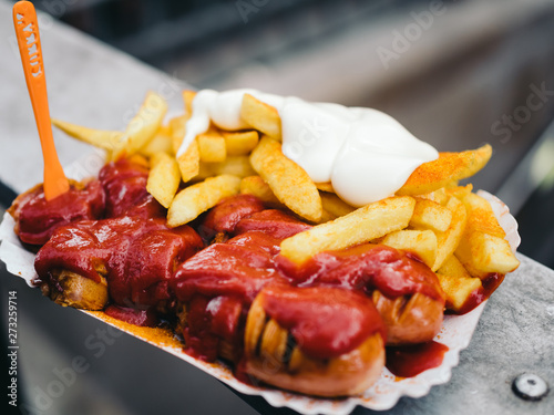 Currywurst at Curry 36, Berlin, Germany